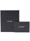 Smooth Leather Classic Logo Card Wallet Black - SAINT LAURENT - BALAAN 8