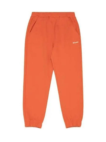 KODAK Small Logo Winter Brushed Jogger Pants ORANGE - KODO - BALAAN 1