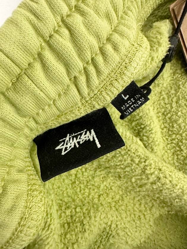 Stock Logo Sweatshort Pale Green - STUSSY - BALAAN 5