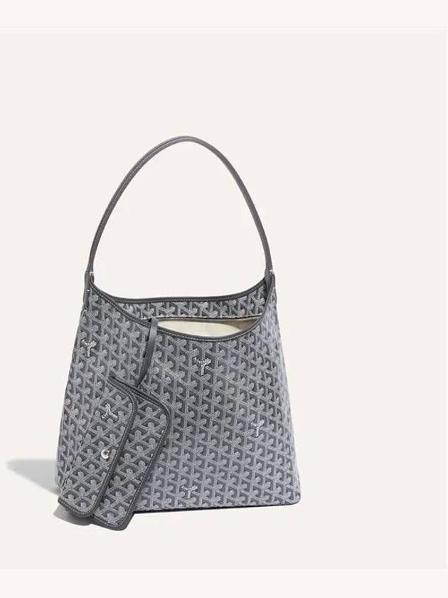 Bohème PM Hobo Shoulder Bag Grey - GOYARD - BALAAN 4