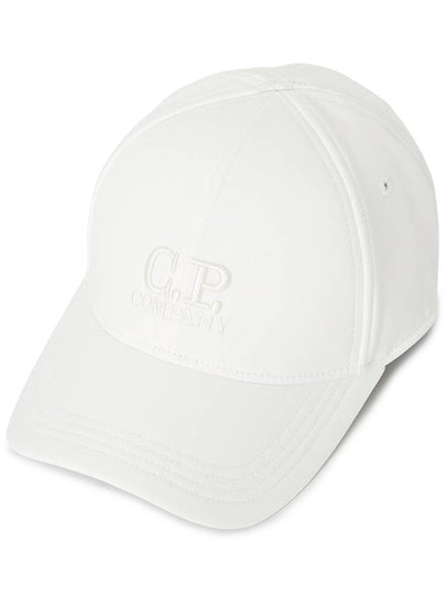 Kids Shell-R Logo Cap Hat White - CP COMPANY - BALAAN 2