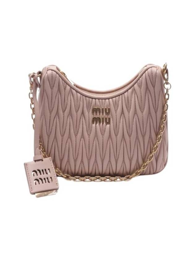 Matelasse Nappa Leather Shoulder Bag Powder Pink - MIU MIU - BALAAN 1