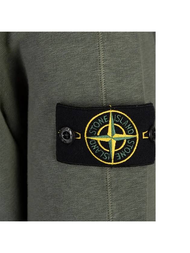 Logo Patch Crew Neck Sweatshirt Musk - STONE ISLAND - BALAAN 4