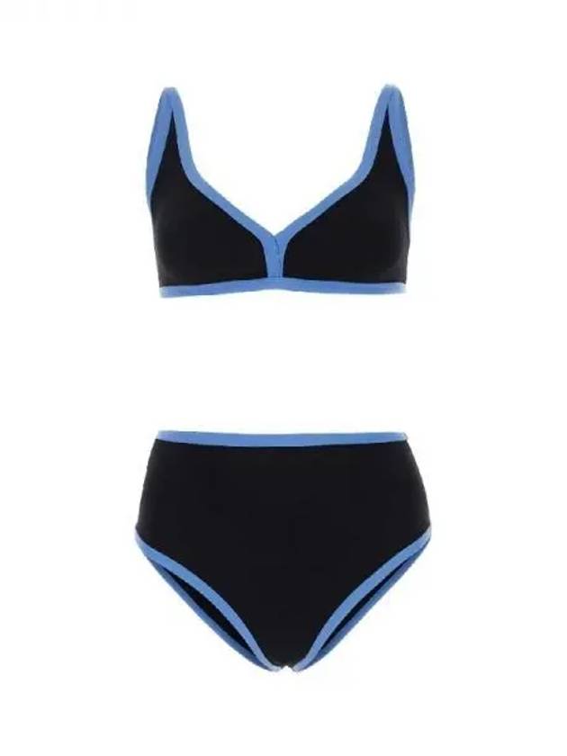 contrast trim bikini set - LISA MARIE FERNANDEZ - BALAAN 1