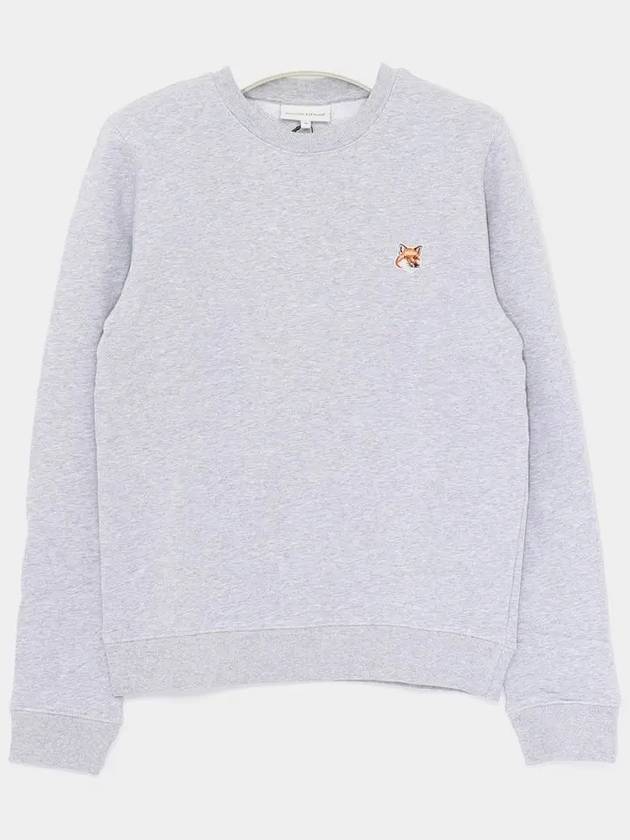 Fox Head Patch Regular Sweatshirt Grey - MAISON KITSUNE - BALAAN 3