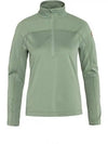 Women's Abisko Lite Fleece Half Zip Misty Green - FJALL RAVEN - BALAAN 2