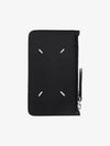 Stitch Zipper Card Wallet Black - MAISON MARGIELA - BALAAN 4