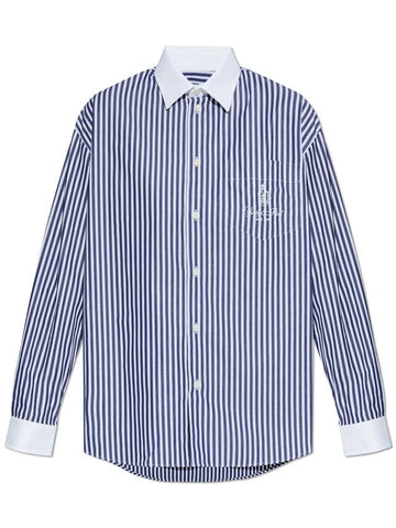 Sporty & Rich Shirt From The New York Collection, Women's, Navy Blue - SPORTY & RICH - BALAAN 1