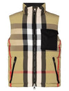 Check Reversible Padded Vest Beige - BURBERRY - BALAAN 2