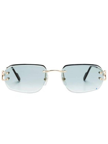 Eyewear Rimless Rectangular Frame Sunglasses CT0468S - CARTIER - BALAAN 1