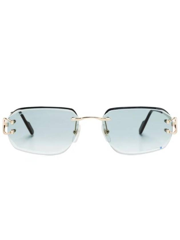 Eyewear Rimless Rectangular Frame Sunglasses CT0468S - CARTIER - BALAAN 1