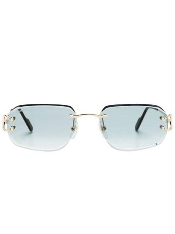 Eyewear Rimless Rectangular Frame Sunglasses CT0468S - CARTIER - BALAAN 1