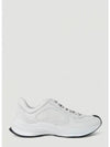 Run Embroidered Logo Lace-Up Leather Low Top Sneakers White - GUCCI - BALAAN 2