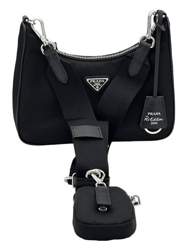 Re-Edition 2005 Re-Nylon Shoulder Bag Black - PRADA - BALAAN 4