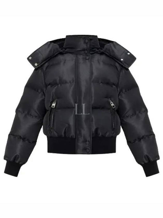 Graffiti High-Neck Short Padding Jacket Black - ALEXANDER MCQUEEN - BALAAN 2