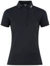 Women's Tour Tech Golf Polo Black - J.LINDEBERG - BALAAN 2