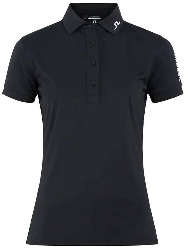 Women's Tour Tech Golf Polo Black - J.LINDEBERG - BALAAN 3