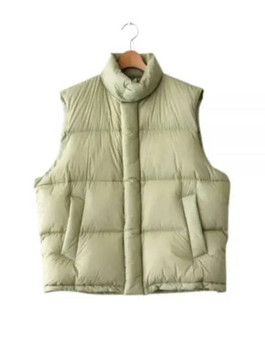 SUPER LIGHT NYLON RIPSTOP DOWN VEST KHAKI A24AV03NL - AURALEE - BALAAN 1