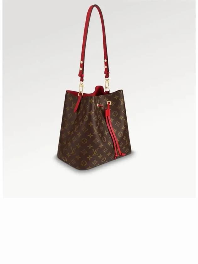 Monogram Neonoe Bucket Bag Brown Red - LOUIS VUITTON - BALAAN 4