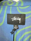 AU Australia HAND DRAWN Shirt ST023S3403 Violet Blue MENS M - STUSSY - BALAAN 4