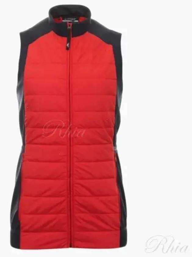 Golf Kenny Hybrid Vest Barbados Cherry - J.LINDEBERG - BALAAN 2