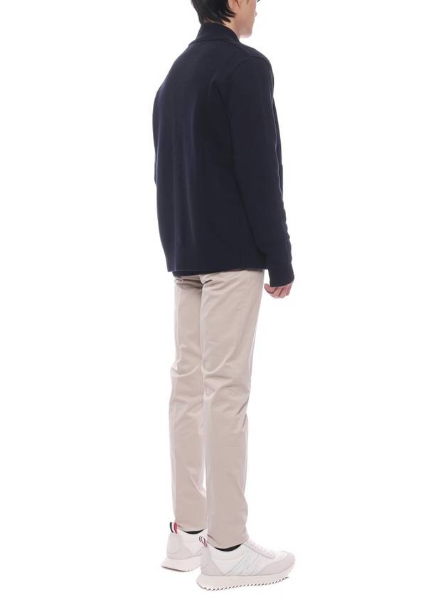 Compass Patch Cardigan Navy - STONE ISLAND - BALAAN 7