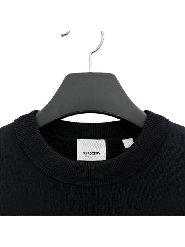 Front Logo Print Sweatshirt Black - BURBERRY - BALAAN 4