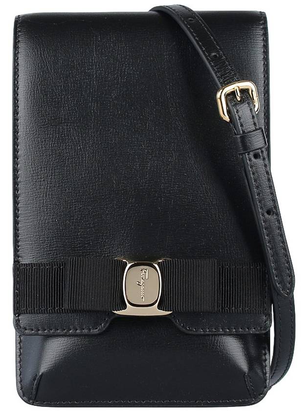 Salvatore Vara Ribbon Phone Case Black - SALVATORE FERRAGAMO - BALAAN 2