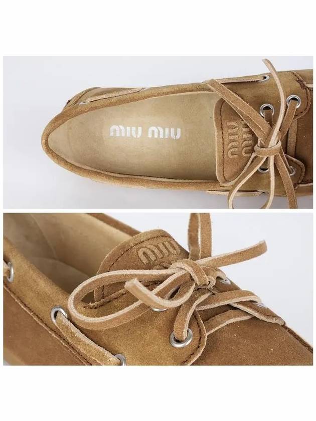 Faded Unlined Suede Loafers Cinnamon - MIU MIU - BALAAN 5