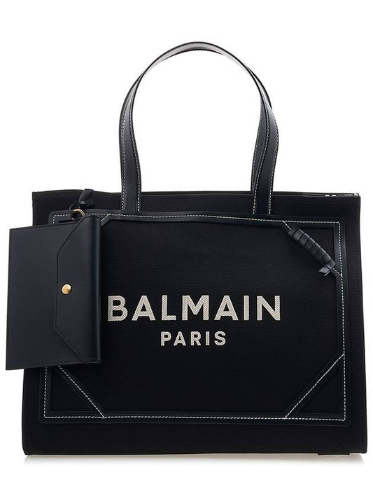 Shoulder Bag BN1FF810TPAC GFE IVOIRE NOIR - BALMAIN - BALAAN.