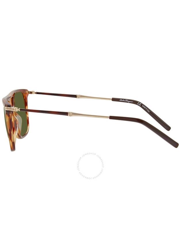 Ferragamo Green Rectangular Men's Sunglasses SF966S 216 57 - SALVATORE FERRAGAMO - BALAAN 3