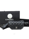 Really clean 97 out of 100 Classic waist black belt bag - CHANEL - BALAAN 1