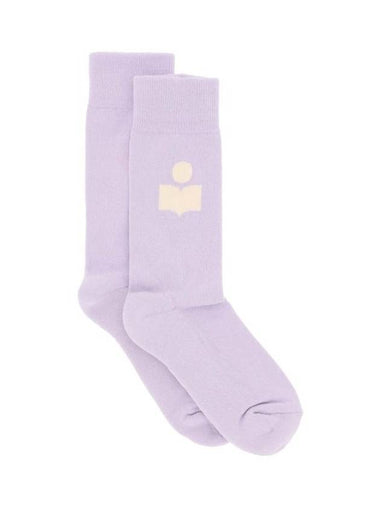 Siloki Logo Socks Purple - ISABEL MARANT - BALAAN 1