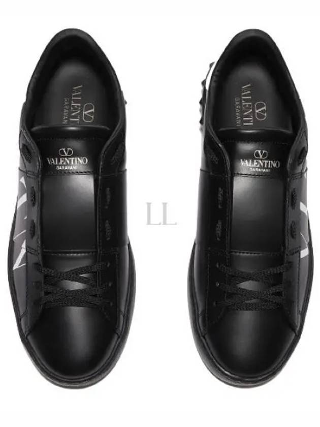 VLTN Logo Low Top Sneakers Black - VALENTINO - BALAAN 2