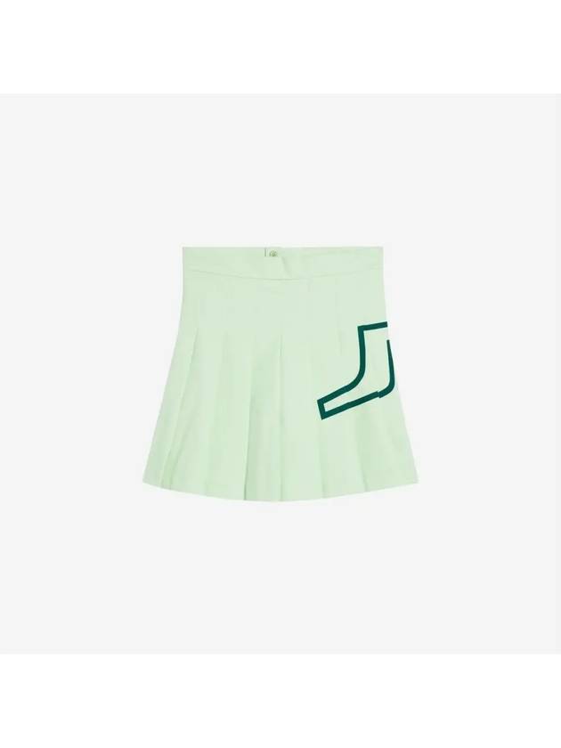 Women's Naomi Pleated Skirt Green - J.LINDEBERG - BALAAN 3