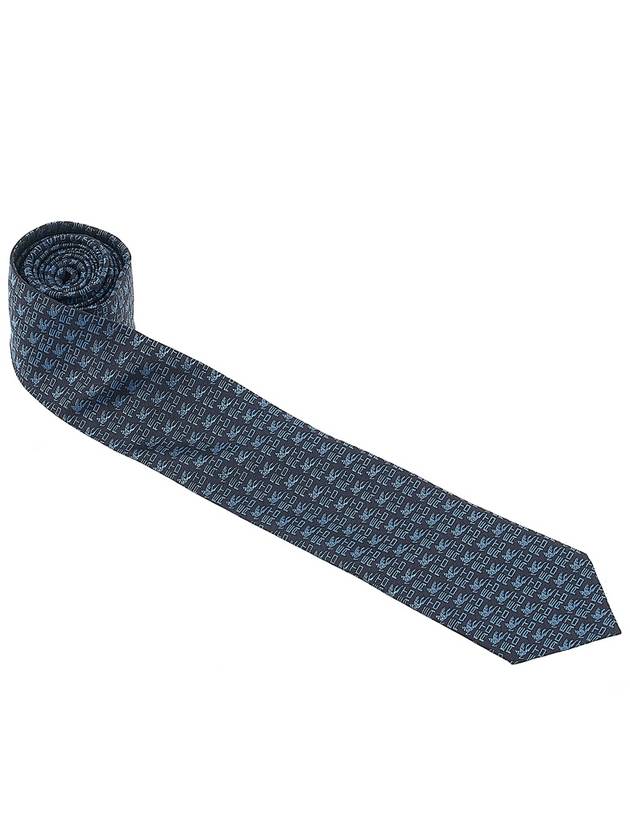 Logo print silk tie 10550 3005 200 - ETRO - BALAAN 3