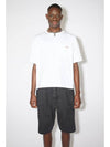 Logo Patch Short Sleeve T-Shirt White - ACNE STUDIOS - BALAAN 4