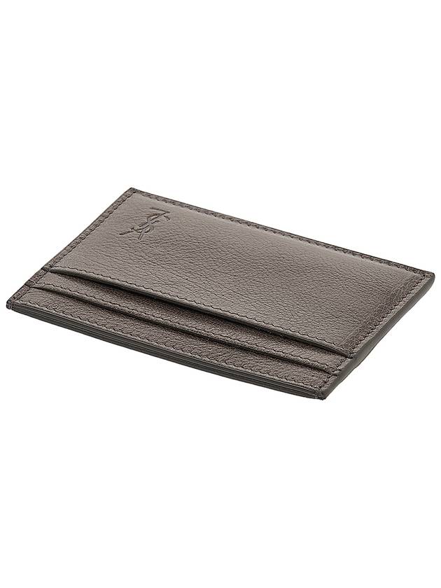 Cassandra Shadow Card Wallet Dark Anthracite - SAINT LAURENT - BALAAN 5