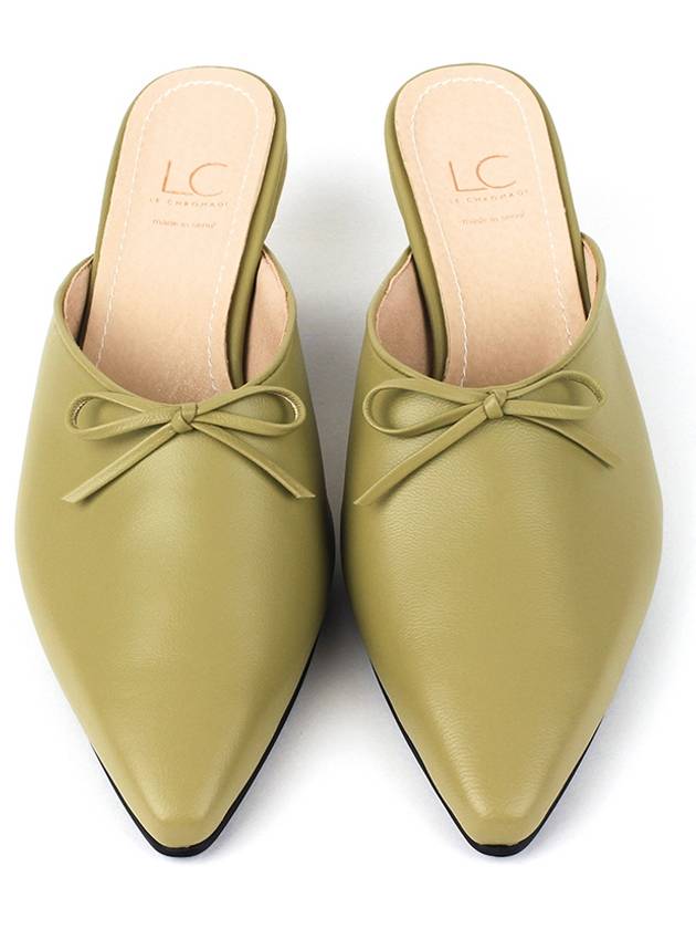 Capri Mule Olive - LECHROMAQI - BALAAN 5