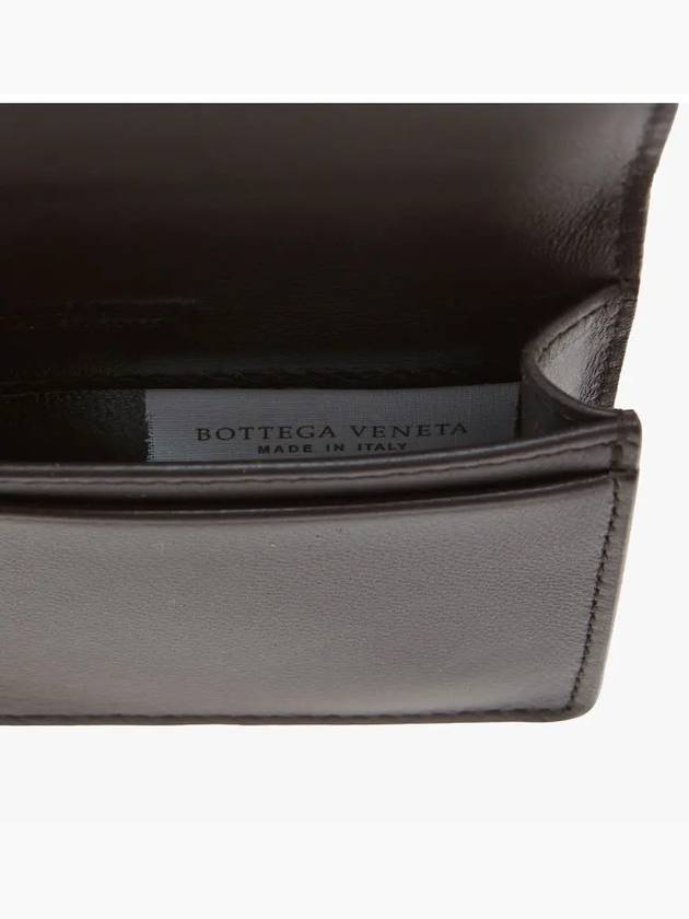 Intrecciato Flap Card Wallet Brown - BOTTEGA VENETA - BALAAN 4