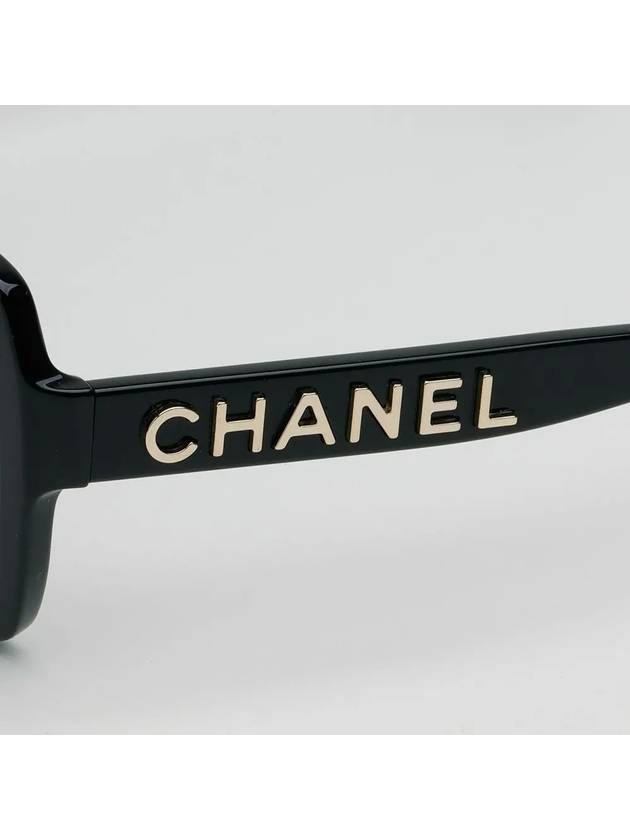 Eyewear Side Logo Square Sunglasses Black A71305 X08101 S2214 - CHANEL - BALAAN 6