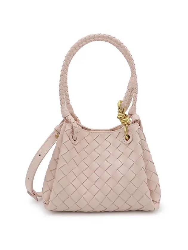 Parachute Intrecciato Small Leather Tote Bag Pink - BOTTEGA VENETA - BALAAN 3