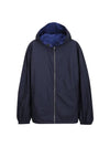 Re-Nylon Reversible Blouson Jacket Navy - PRADA - BALAAN 1