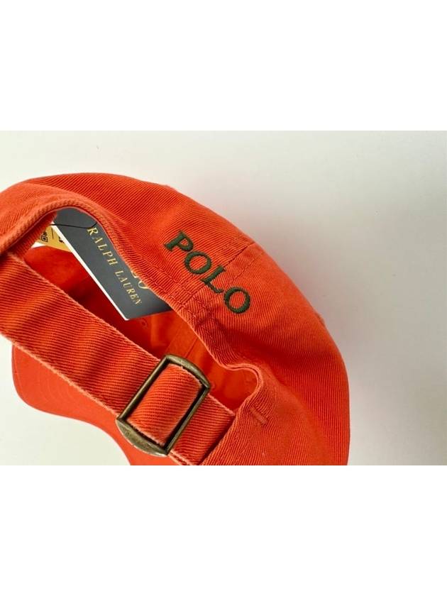 Pony Logo Embroidered Ball Cap Orange - POLO RALPH LAUREN - BALAAN 5