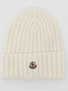 Patch Logo Classic Wool Women s Beanie 3B00036 A9327 030 - MONCLER - BALAAN 1