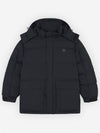 Puffer Bold Fox Head Patch Nylon Hood Padding Black - MAISON KITSUNE - BALAAN 2