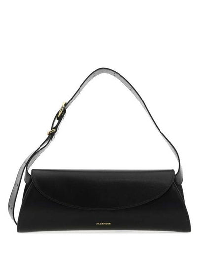 Canolo Logo Leather Shoulder Bag Black - JIL SANDER - BALAAN 2