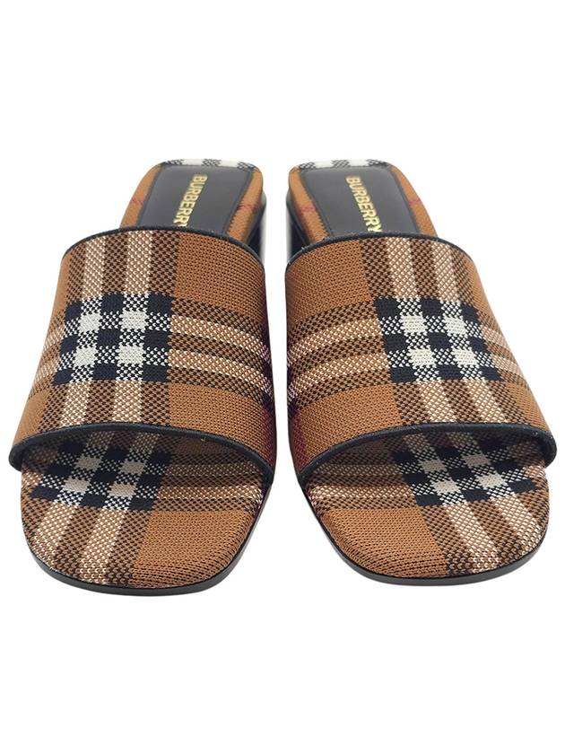 Women s Motif Logo Mule Sandals 8065506 A9011 - BURBERRY - BALAAN 3