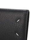 Stitch Leather Compact Half Wallet Black - MAISON MARGIELA - BALAAN 4