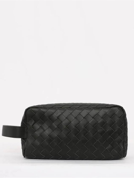 Intrecciato Travel Pouch Bag Dark Green - BOTTEGA VENETA - BALAAN 2